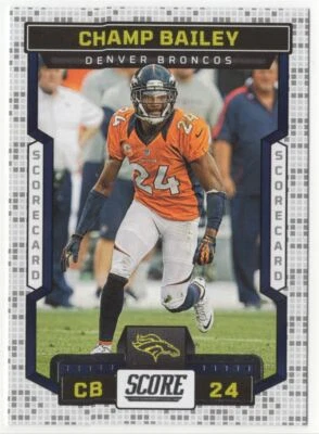 2023 Panini Score Scorecard Champ Bailey Denver Broncos #78 - Image 1 of 2