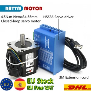 Nema34 CNC 4.5N.m Closed Loop Servo Motor 200Khz 82mm + 2-Phase HSS86 Driver【ES】 - Foto 1 di 14