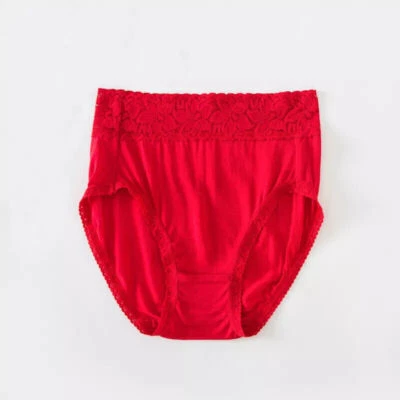 2件装桑蚕丝女式内裤薄丝绸女士内裤高腰 — 第 1/4 张图片