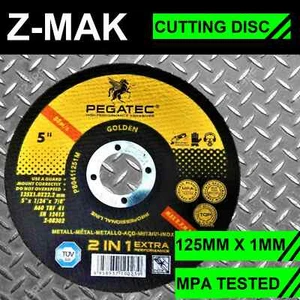 50 PACK 5" CUTTING DISC 125mm WHEEL THIN CUT OFF ANGLE GRINDER METAL STEEL 1mm - Picture 1 of 9