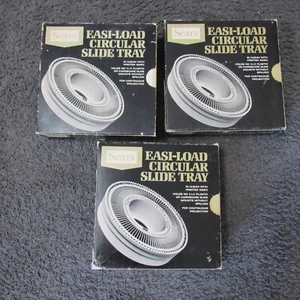 Sears Easi-Load Circular Slide Trays 9985 Holds 100 2"x2" Slides Lot of 3 - Picture 1 of 5