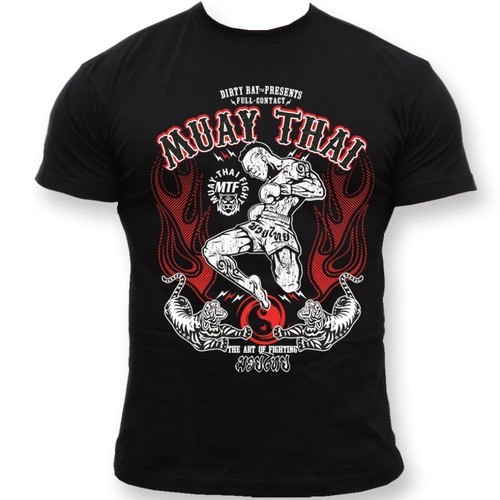 Dirty Ray MMA Fighter Herren T-Shirt DT3 – 100% Baumwolle, Rundkragen, Kurzarm