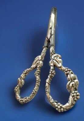 Tijeras antiguas de plata esterlina Roger Williams vides asas Art Nouveau Foto 1 de 4