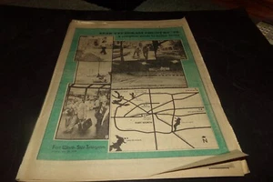 Vintage Fort Worth Star Telegram Country 1978 Better living Statistics Map Tours - Picture 1 of 8