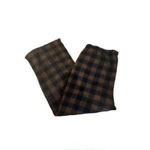 Skims Size 4X Plaid Sleep Pants Jasper Buffalo Check Holiday Brown PJs NWOT - Picture 1 of 8