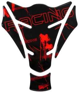 Pegatina de gel para moto Tankpad 3D - rojo neón Racing pegatina protectora de pintura: forma 15 - Imagen 1 de 7