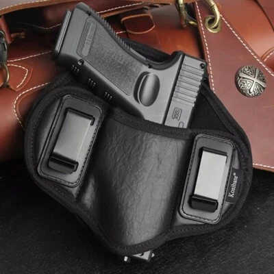 IWB Dual Clip Soft Leather Pancake Holster for Taurus G2/G3/G2C/G3C/PT111/PT140 - Image 1 of 4