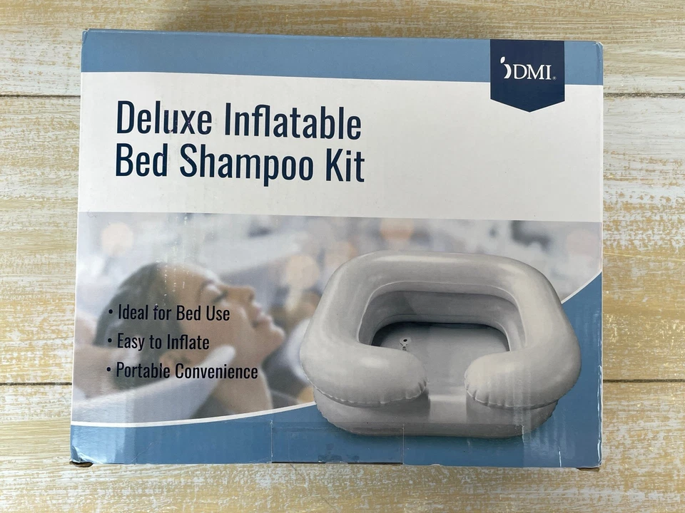 DMI Deluxe Inflatable Bed Shampooer Basin White 794628254937