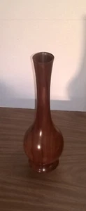Rossi 10" Flower Bud Vase Walnut? Wood Turned Modern Art Handmade Vintage 1991 - Picture 1 of 13