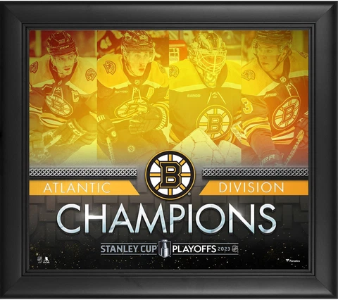 Boston Bruins Framed 15" x 17" 2023 Atlantic Division Champions Collage Cover