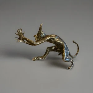 Antiguo sátiro de bronce de Franz Bergman Foundry - Imagen 1 de 4