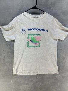 Vtg 90s Motorola Single Stitch March Of Dimes L Shirt - Picture 1 of 6