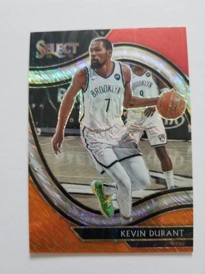 2020-21 Panini Select Courtside Red White Orange Flash Prizm Kevin Durant #259 - Image 1 of 2