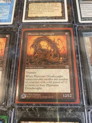 2 x LP Mirage Phyrexian Dreadnoughts Never Shuffled 1st Edition - Image 1 of 2