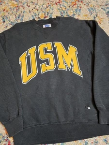 Vintage 90's USM Southern Mississippi Crewneck Sweatshirt Medium Reverse Weave - Bild 1 von 6