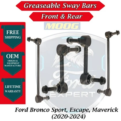 Barras estabilizadoras delanteras y traseras MOOG OEM para Ford Bronco Sport/Escape/Maverick 2020-2024 Foto 1 de 4