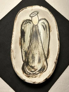 Etta B Pottery Mississippi Trinket Dish Bowl Angel 7” - Picture 1 of 11