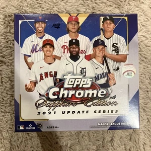 2021 Topps Chrome Update Sapphire MLB Baseball Box New Factory Sealed - Picture 1 of 3
