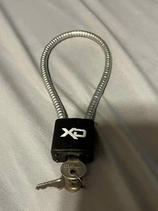 Springfield XD GUN CABLE PAD LOCK 2 keys - Picture 1 of 2