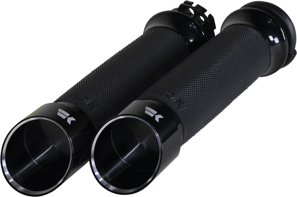 Empuñaduras de contorno personalizadas Khrome Werks 500240 Edge 90-06 Harley Softail Fat Boy FLSTF Foto 1 de 1