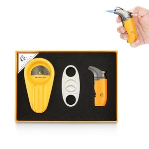 Galiner 1 Jet Antorcha Encendedor de Puros Punzón Soporte de Cerámica Cenicero Cortador Caja de Regalo - Imagen 1 de 10