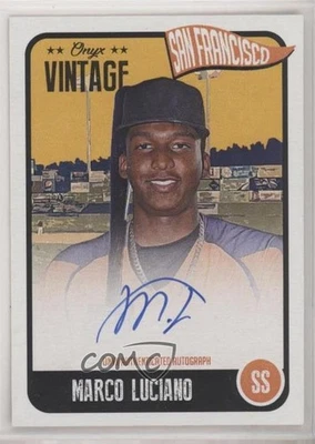 2020 Onyx Vintage Auto Blue Ink /200 Marco Luciano #VAML Auto - Image 1 of 2