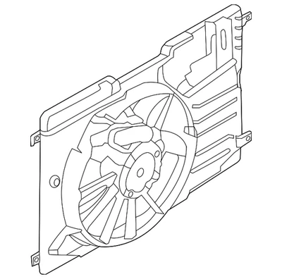 Conjunto de ventilador original Ford CV6Z*8C607*S Foto 1 de 4