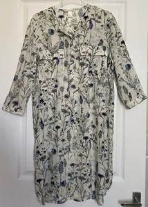 H&M Women’s Floral Print loose fit Shirt Dress Style fit 36- 38 Summer/casual - Picture 1 of 11