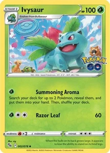 Ivysaur - 002/078 - Uncommon Near Mint Pokemon Go - Picture 1 of 1