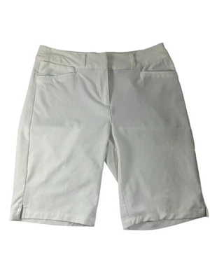 Adidas Womens Golf Shorts Size 6 White Chino Bermuda Stretch - Image 1 of 4