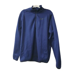 Pullover grueso Nike Dri-fit azul real con cremallera de cuarto para hombre - Imagen 1 de 12