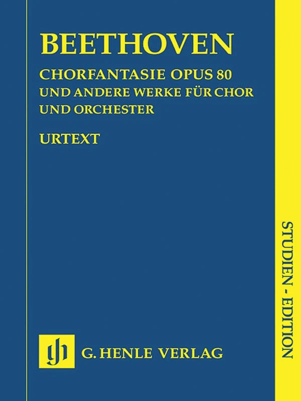 Study Score Beethoven Works Choir & Orchestra Op 80 112 118 Henle Urtext Book - Image 1 of 1