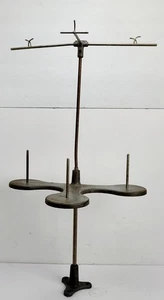 Vintage Eisen & Stahl Simanco Industrie Nähgarn Ständer 3 Spulen Halter - Bild 1 von 16