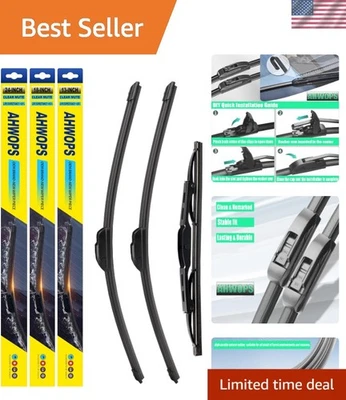 2018-2023 Chevy Equinox - Durable Wiper Blades Set 24"/18"/13" for Safe Driving - Image 1 of 4
