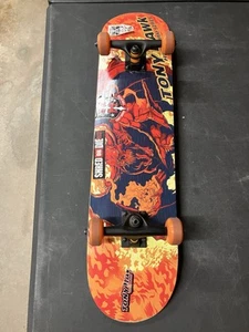 Vintage Tony Hawk Huckjam Series Skateboard Red Devil Demon Complete Board - Picture 1 of 11