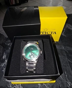Orologio Uomo Invicta Speedway 46833 Quadrante Verde Acciaio Singapore Quarzo in Scatola - Foto 1 di 7