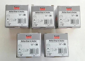 Simpson Strong Tie Hollow Drop In Anchor 1/4" - 20 HDIA25 5 New Boxes 500 Count - Picture 1 of 8