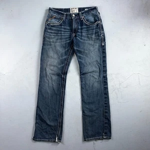 Ariat Jeans Mens 30 X 34 Blue Denim Rebar M4 Relaxed Boot Cut Workwear Country - Picture 1 of 20