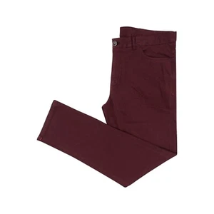 850$ ISAIA NAPOLI "Comfort" Wine 5 Pockets Trousers Pant Cotton / Cashmere - Picture 1 of 4
