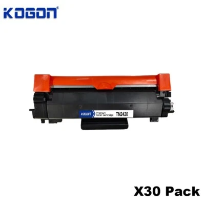 30 Black Toner fits for Brother TN2420 MFC-L2710DW HL-L2350DW L2310D DCP-L2530DW - Image 1 of 2