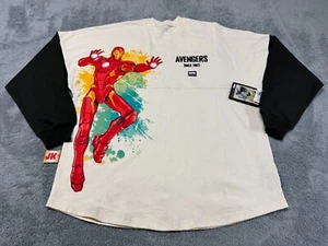 NEW Marvel Spirit Jersey Medium Beige Avengers Artist Series Iron Man Disney - Picture 1 of 11