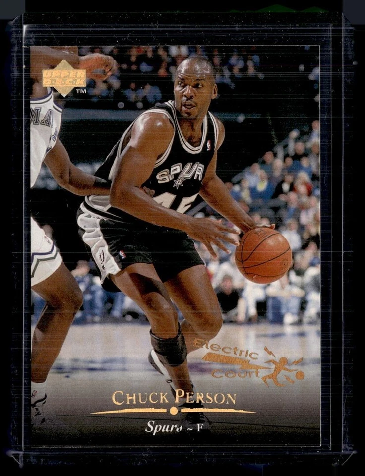 1995-96 UPPER DECK ELECTRIC COURT CHUCK PERSON SPURS - Image 1 of 1