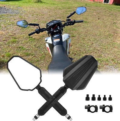 2 件侧镜可折叠后视镜适用于本田 XR150L XR50R XR70R XR75R XR80R XR100R — 第 1/4 张图片