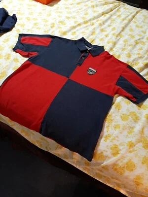 Camisa polo masculina vintage anos 90 Tommy Hilfiger guia ao ar livre bloco de cores tamanho GG - Imagem 1 de 4