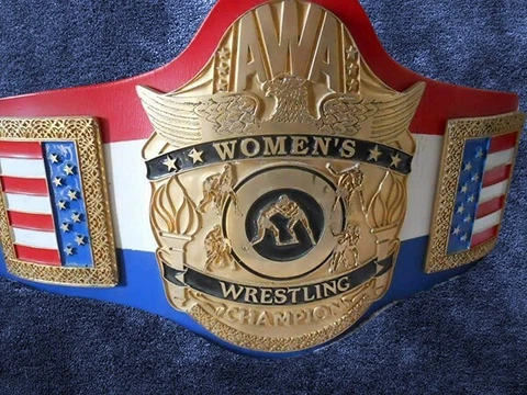 AWA World Womens Championship Belt Penny Banner June Byers Madusa Alundra Blayze Cover