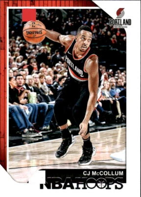 2018 Hoops C.J. McCollum #178 Portland Trail Blazers Basketball Card - Image 1 of 2