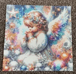 Completed & Sealed 5d Diamond Painting (Angel) (25cm X 25cm). NEW - Picture 1 of 1