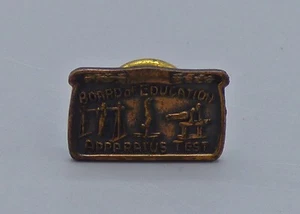 1920's Chicago Board of Education Apparatus Test Sport Pin Pinback Vintag - Picture 1 of 2