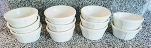 Princess House Pavillion Ivory Off White Ramekins x 11 - Picture 1 of 5