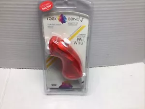NEW Rock Candy Storming Cherry Clear Red Wii & Wii U Nunchuck Controller - Picture 1 of 4